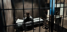 A room seen through bars
