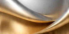 Flowing gold and silver fabric