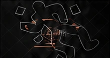 A legal investigation concept on a dark background