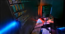 Computer screens and keyboard